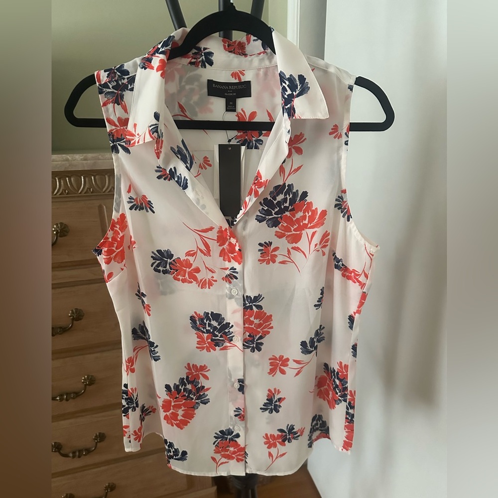 Banana Republic Factory Women's Floral Sleeveless Top